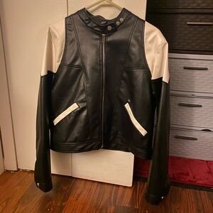 Stylish Black and White Women's Jacket